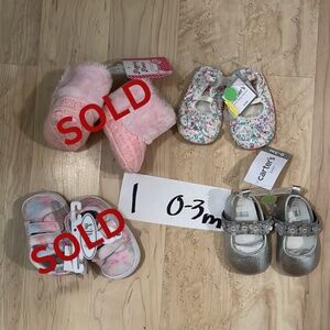 NWT BABY SHOES FOR BOYS & GIRLS AVAILABLE FOR SALE, $5 each